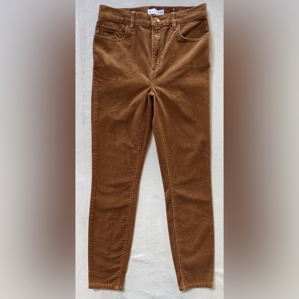 LOFT Corduroy High-Waist Skinny Pants (26/2) - Picture 3 of 15